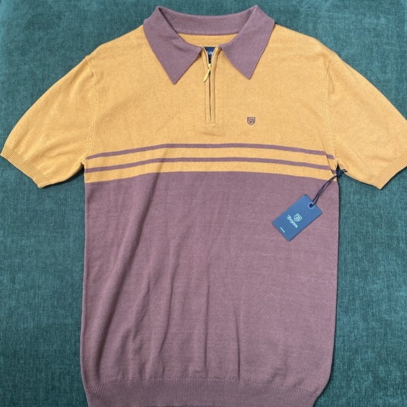 Brixton Allen 1/4 Zip Polo Shirt - Picture 3 of 6